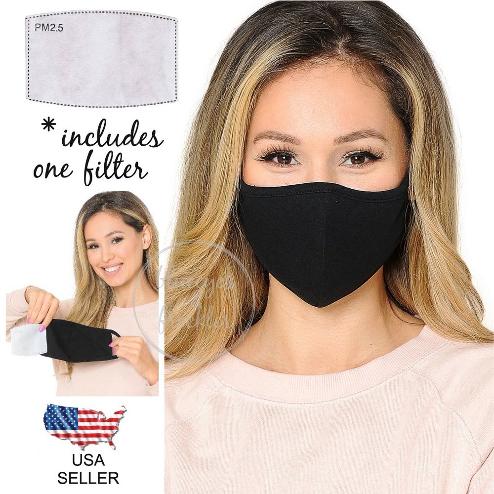 Women's Face Mask - 2-Ply w/PM2.5 Filter Pocket